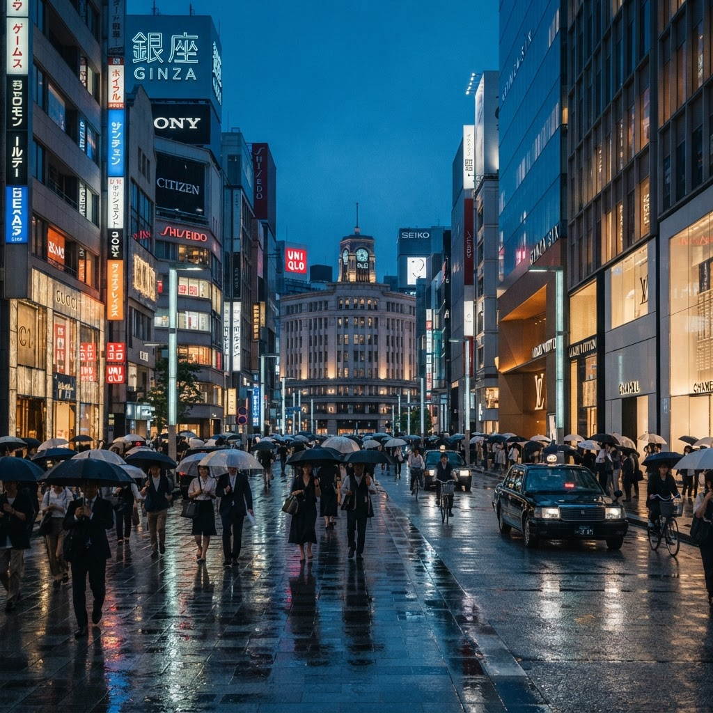 Modern Tokyo street scene — English web design services in Japan help your business reach Japanese customers